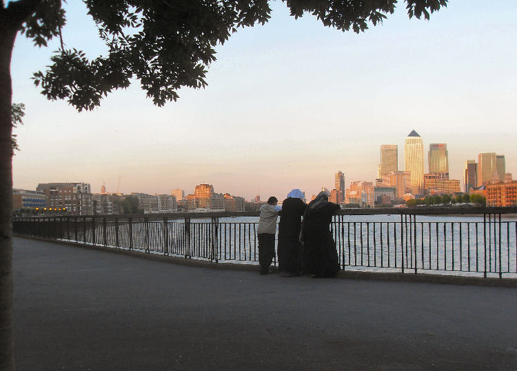 Views of the Canary Wharf